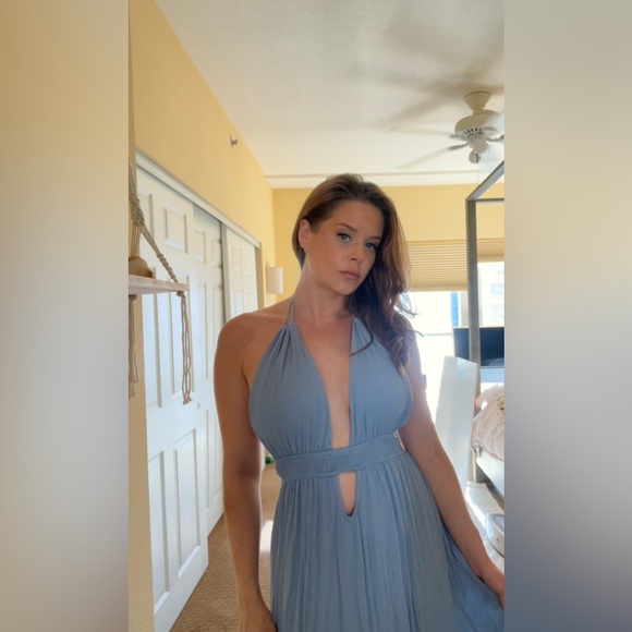 HALTER MAXI SUNDRESS - Picture 2 of 3